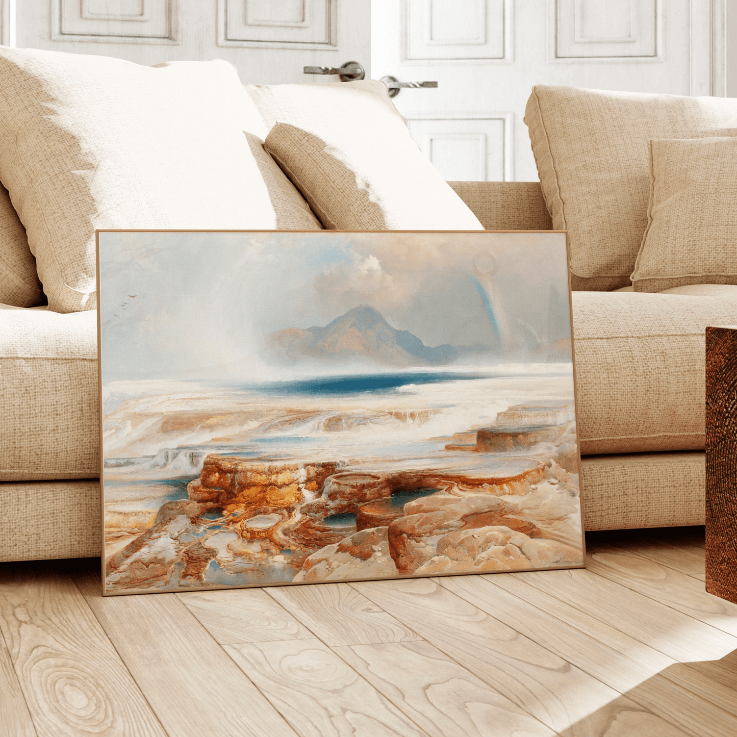 Thomas Moran - Hot Springs Of The Yellowstone | Art Prints | Pathos Studio