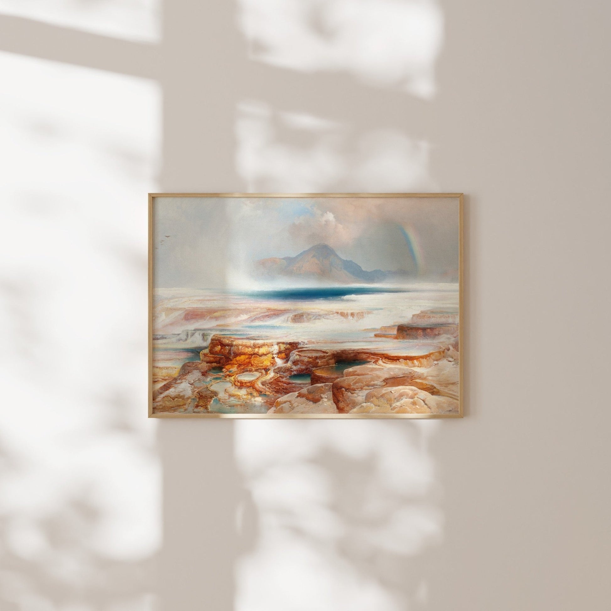 Thomas Moran - Hot Springs Of The Yellowstone | Art Prints | Pathos Studio