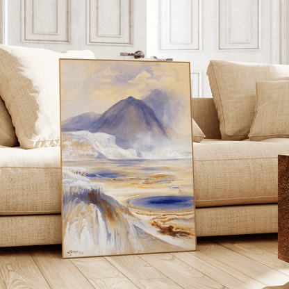 Thomas Moran - Mammoth Hot Springs, Yellowstone | Art Prints | Pathos Studio