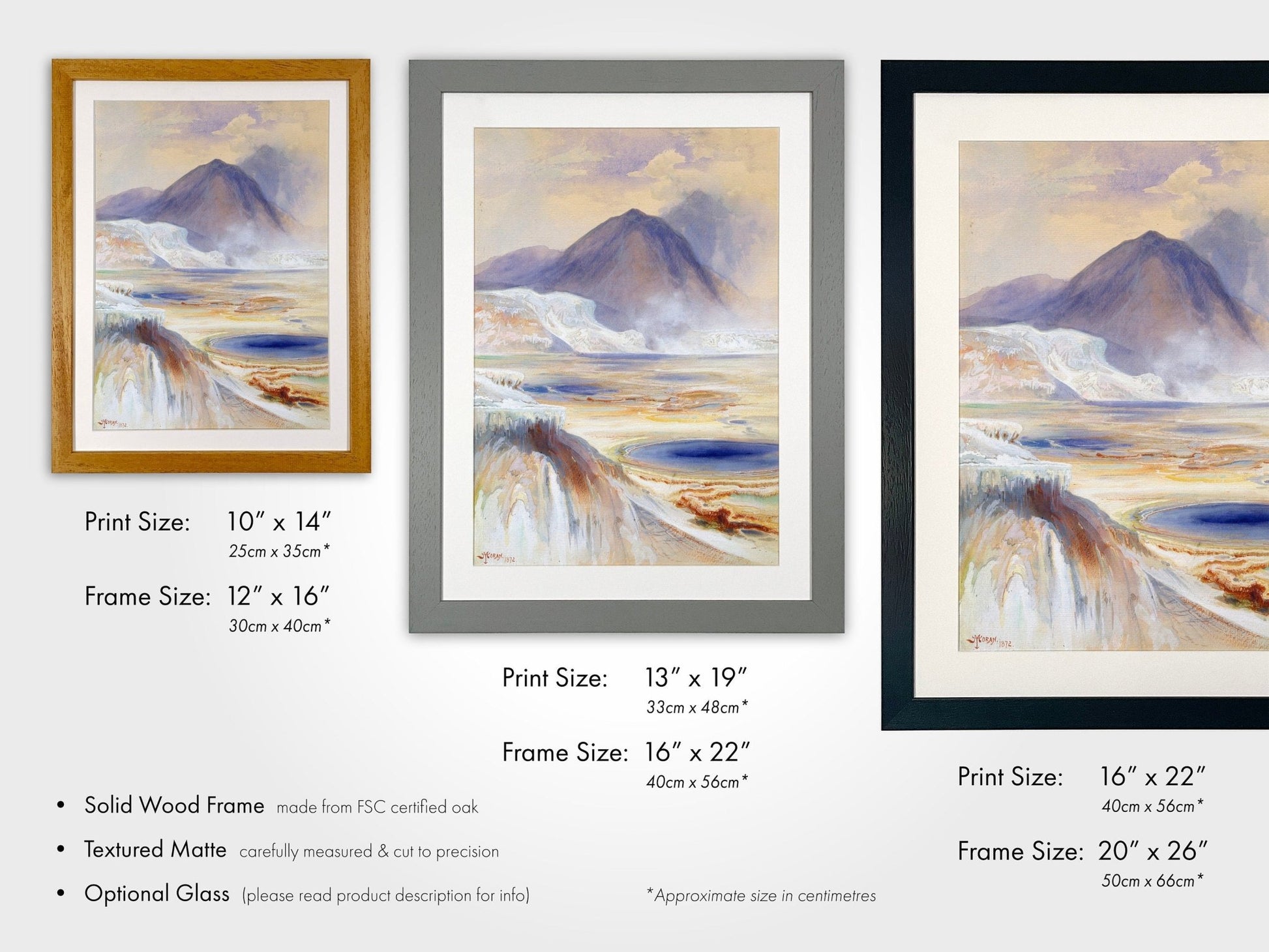 Thomas Moran - Mammoth Hot Springs, Yellowstone | Art Prints | Pathos Studio
