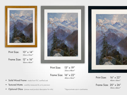 Thomas Moran - Summit of the Sierras, Nevada | Art Prints | Pathos Studio