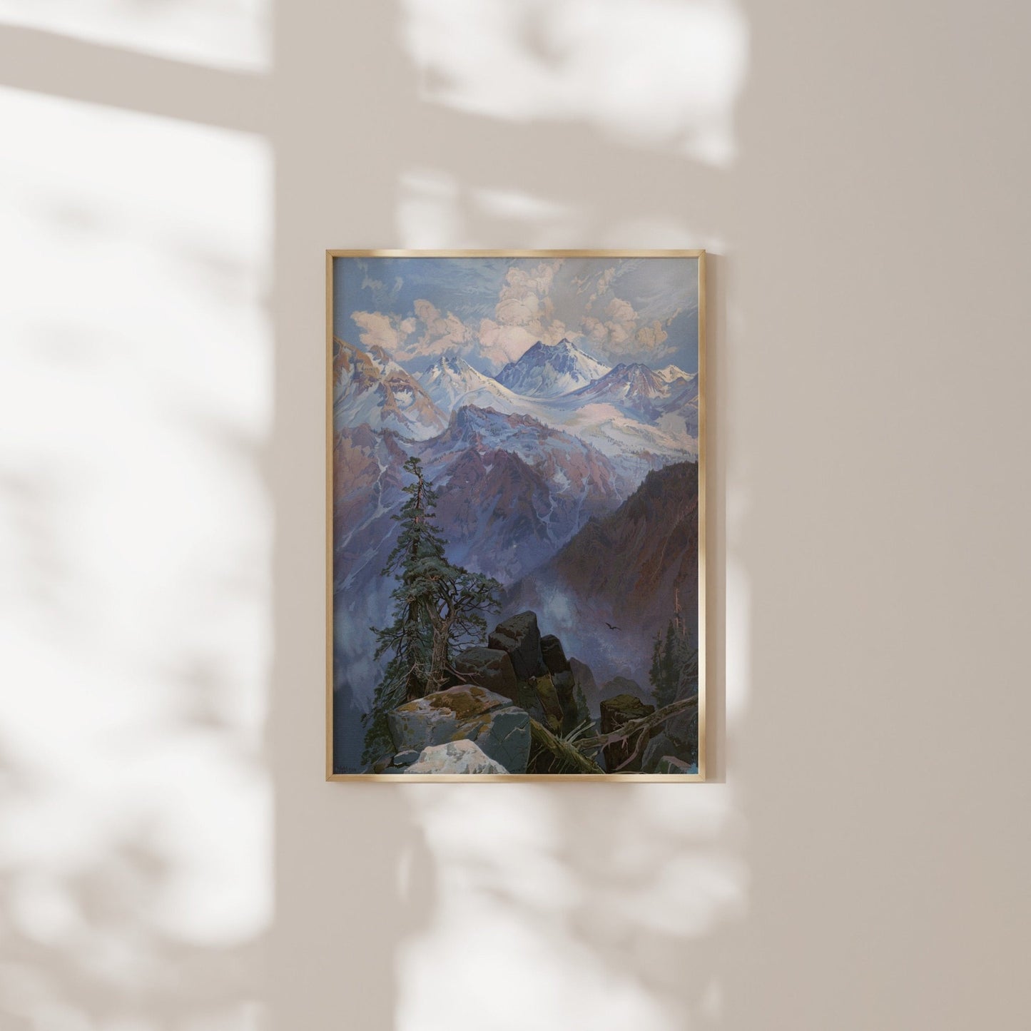 Thomas Moran - Summit of the Sierras, Nevada | Art Prints | Pathos Studio