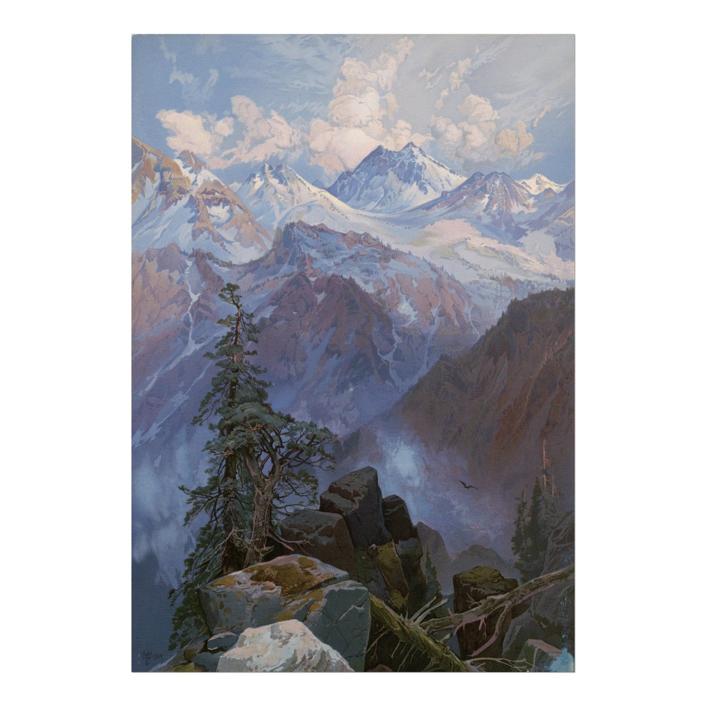 Thomas Moran - Summit of the Sierras, Nevada | Art Prints | Pathos Studio