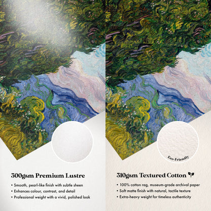 Vincent Van Gogh - Cypresses | Art Prints | Pathos Studio
