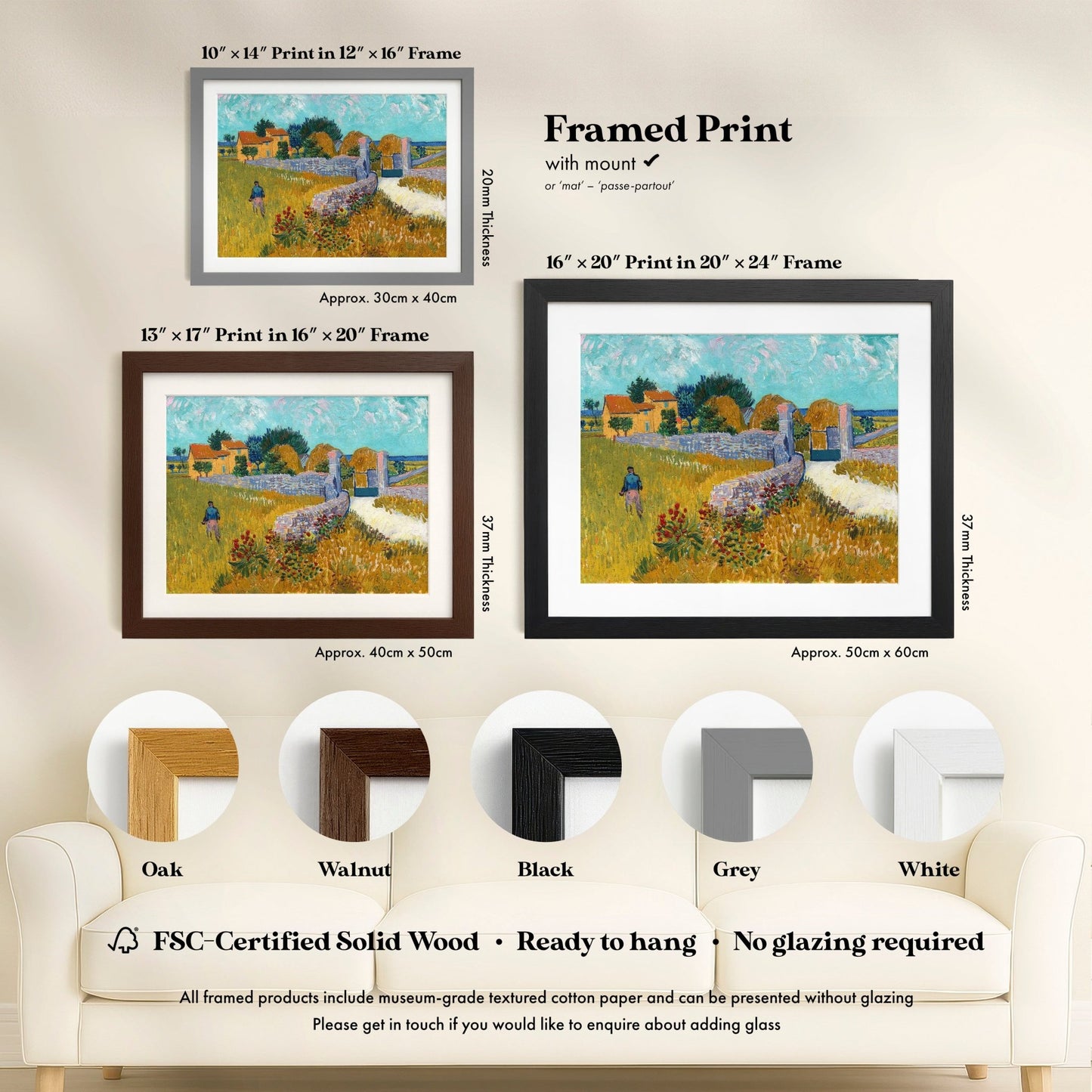 Vincent Van Gogh - Farmhouse in Provence | Art Prints | Pathos Studio