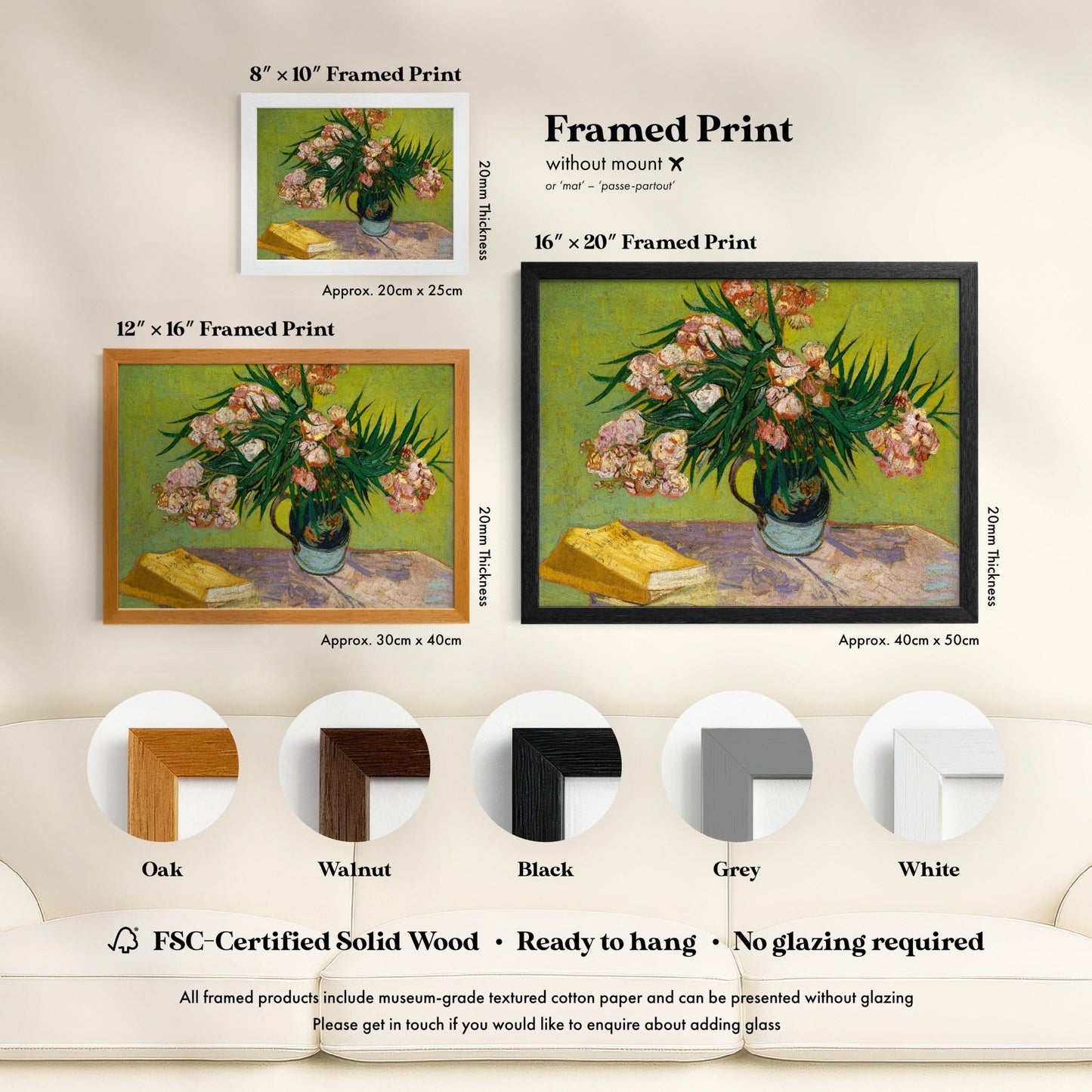 Vincent Van Gogh - Oleanders | Art Prints | Pathos Studio