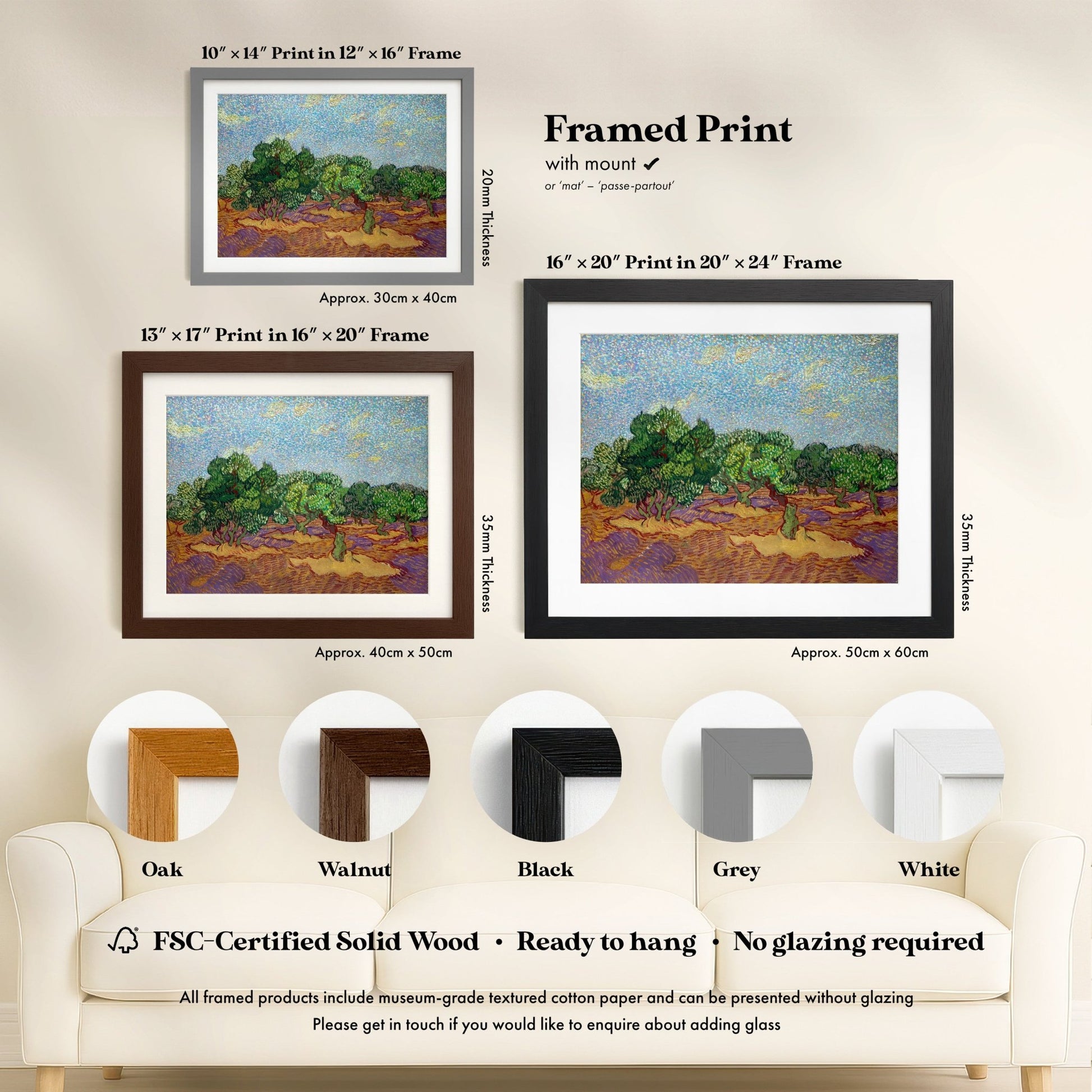 Vincent Van Gogh - Olive Trees | Art Prints | Pathos Studio