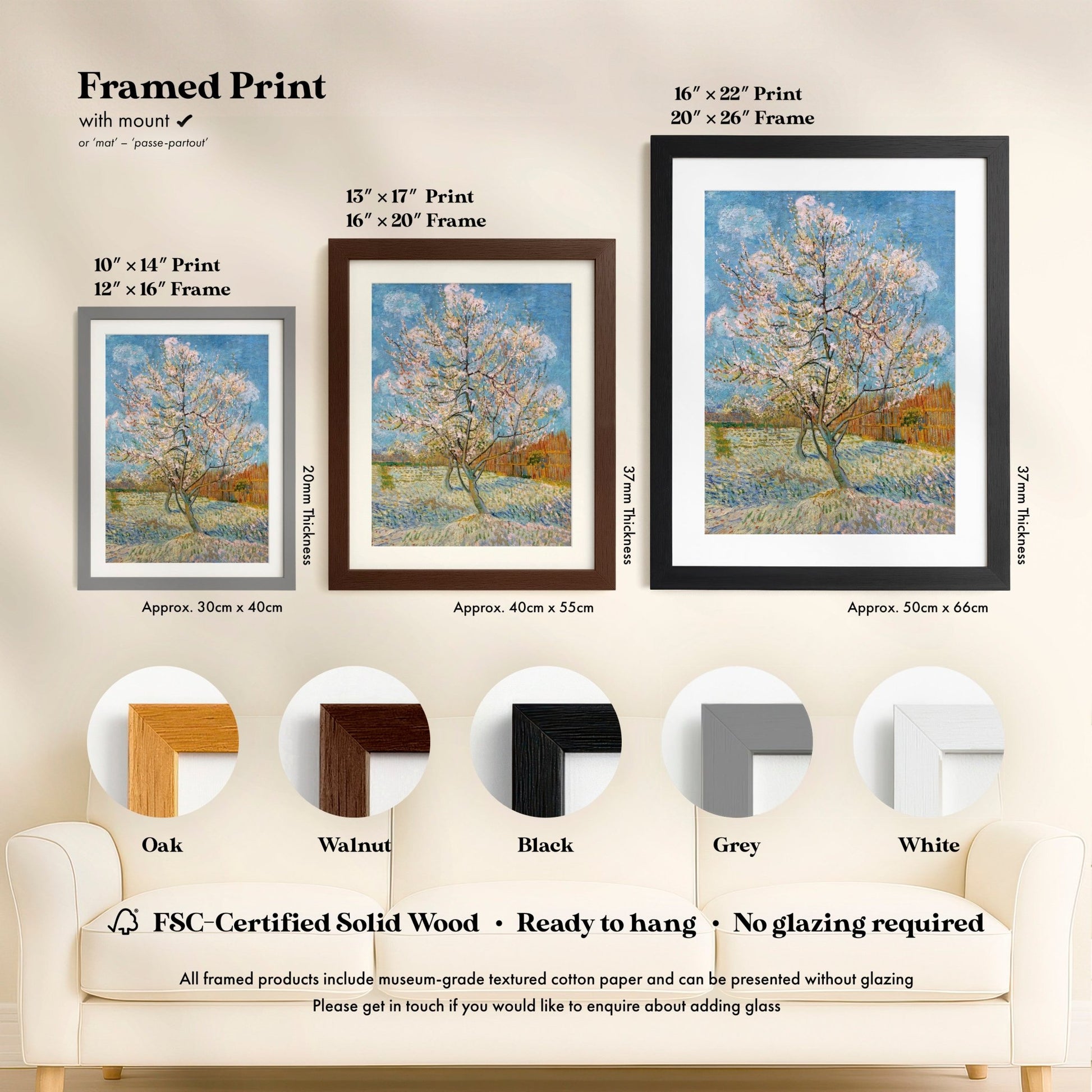 Vincent Van Gogh - Peach Tree In Blossom | Art Prints | Pathos Studio