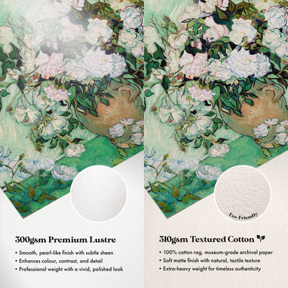 Vincent Van Gogh - Roses | Art Prints | Pathos Studio