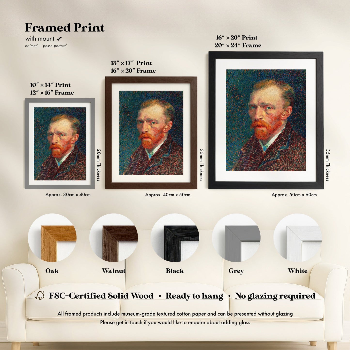 Vincent Van Gogh - Self - Portrait | Art Prints | Pathos Studio