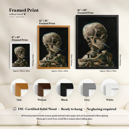 Vincent Van Gogh - Skeleton With A Burning Cigarette | Art Prints | Pathos Studio