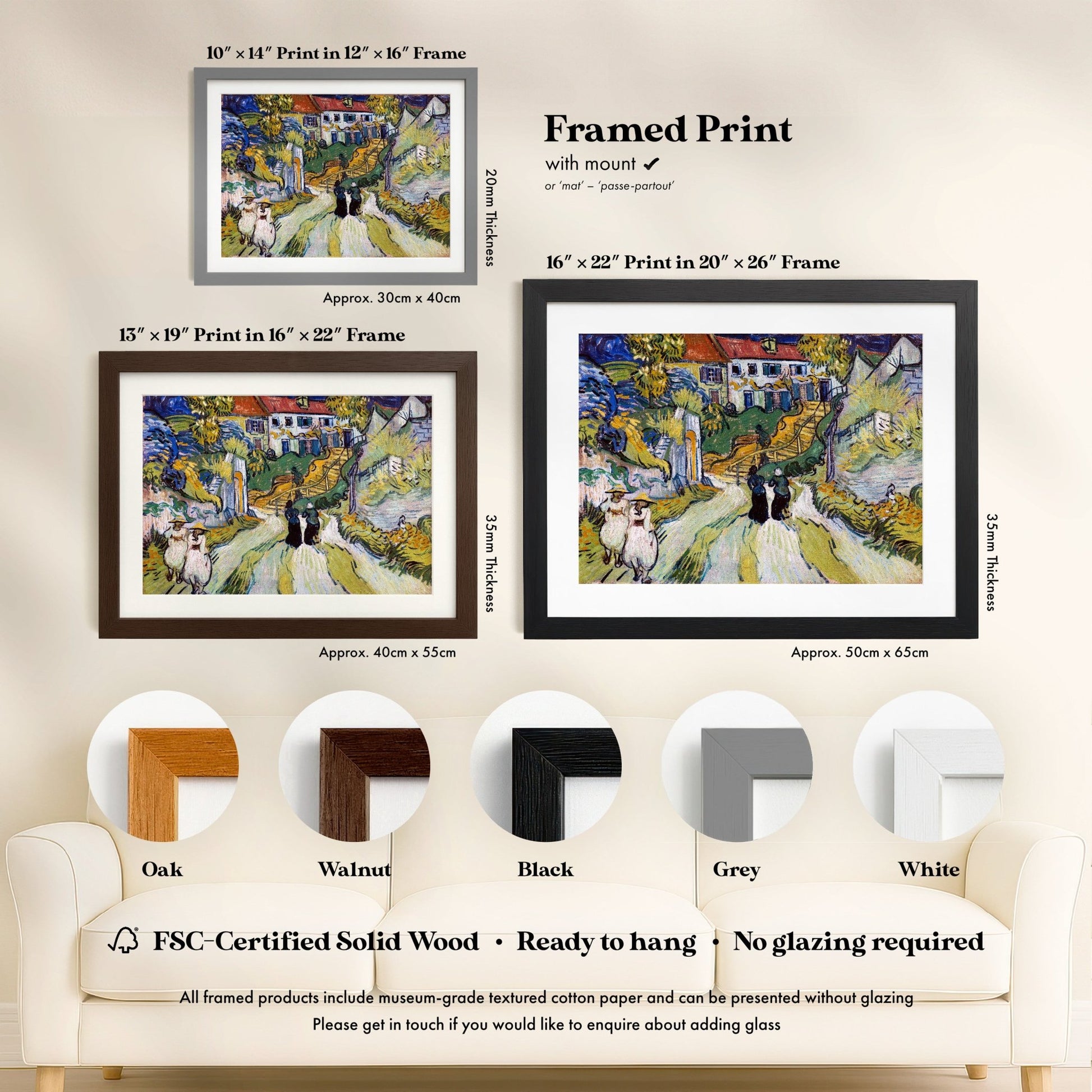 Vincent Van Gogh - Stairway At Auvers | Art Prints | Pathos Studio