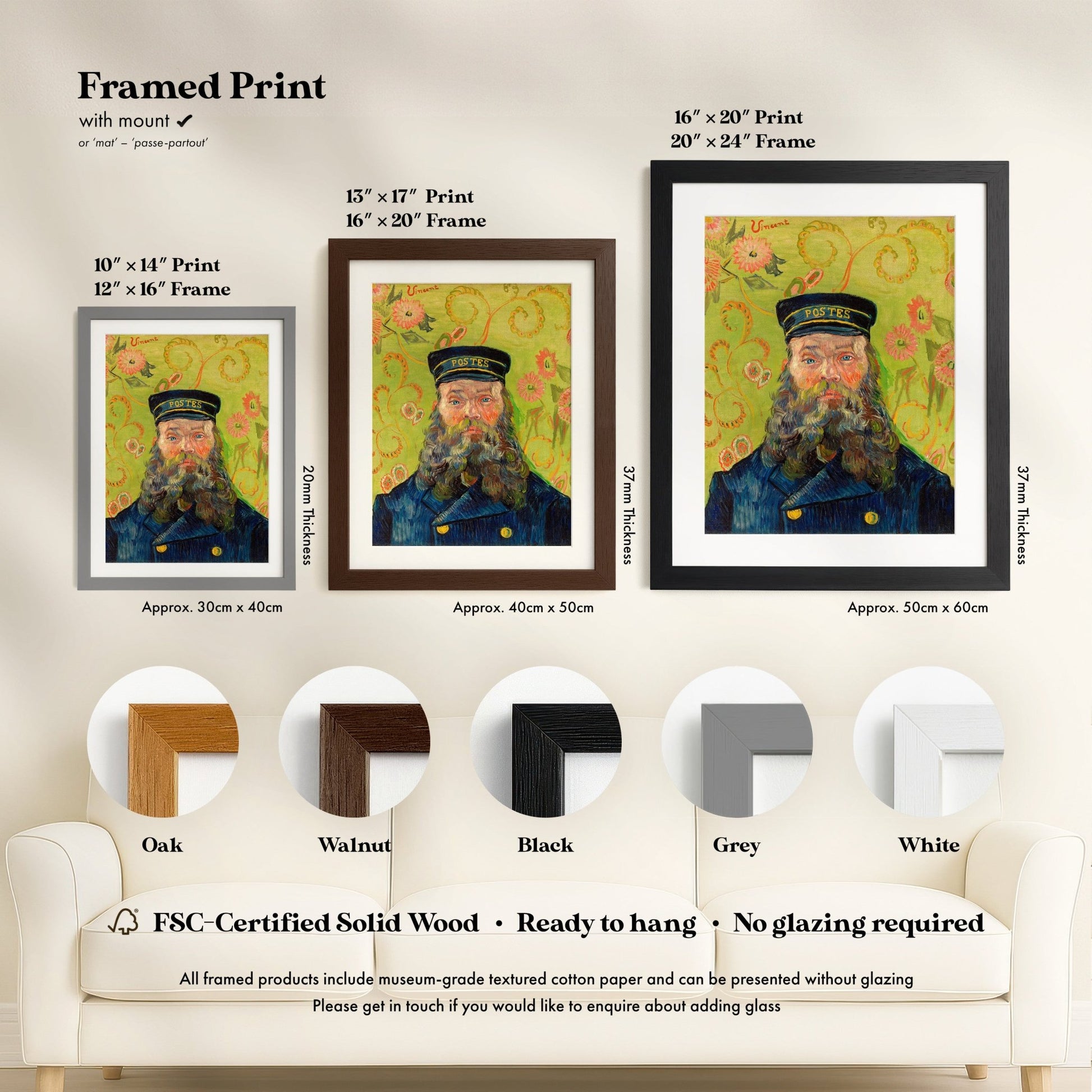 Vincent Van Gogh - The Postman / Joseph Roulin | Art Prints | Pathos Studio