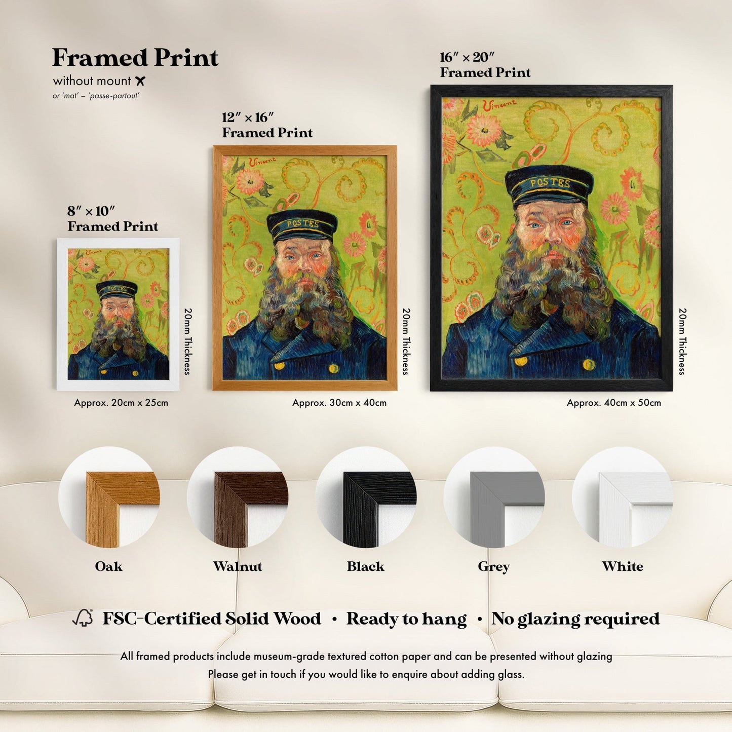 Vincent Van Gogh - The Postman / Joseph Roulin | Art Prints | Pathos Studio