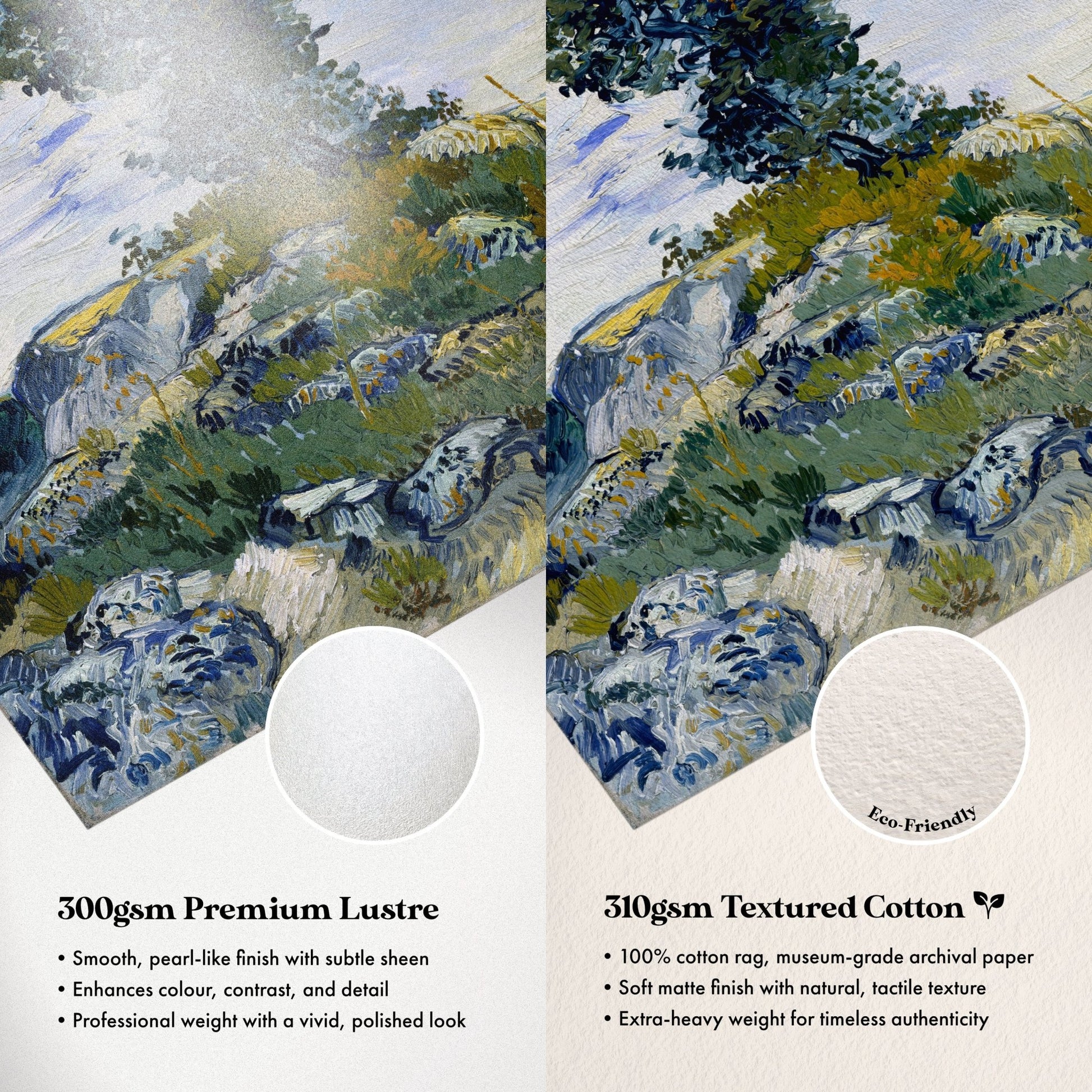 Vincent Van Gogh - The Rocks | Art Prints | Pathos Studio