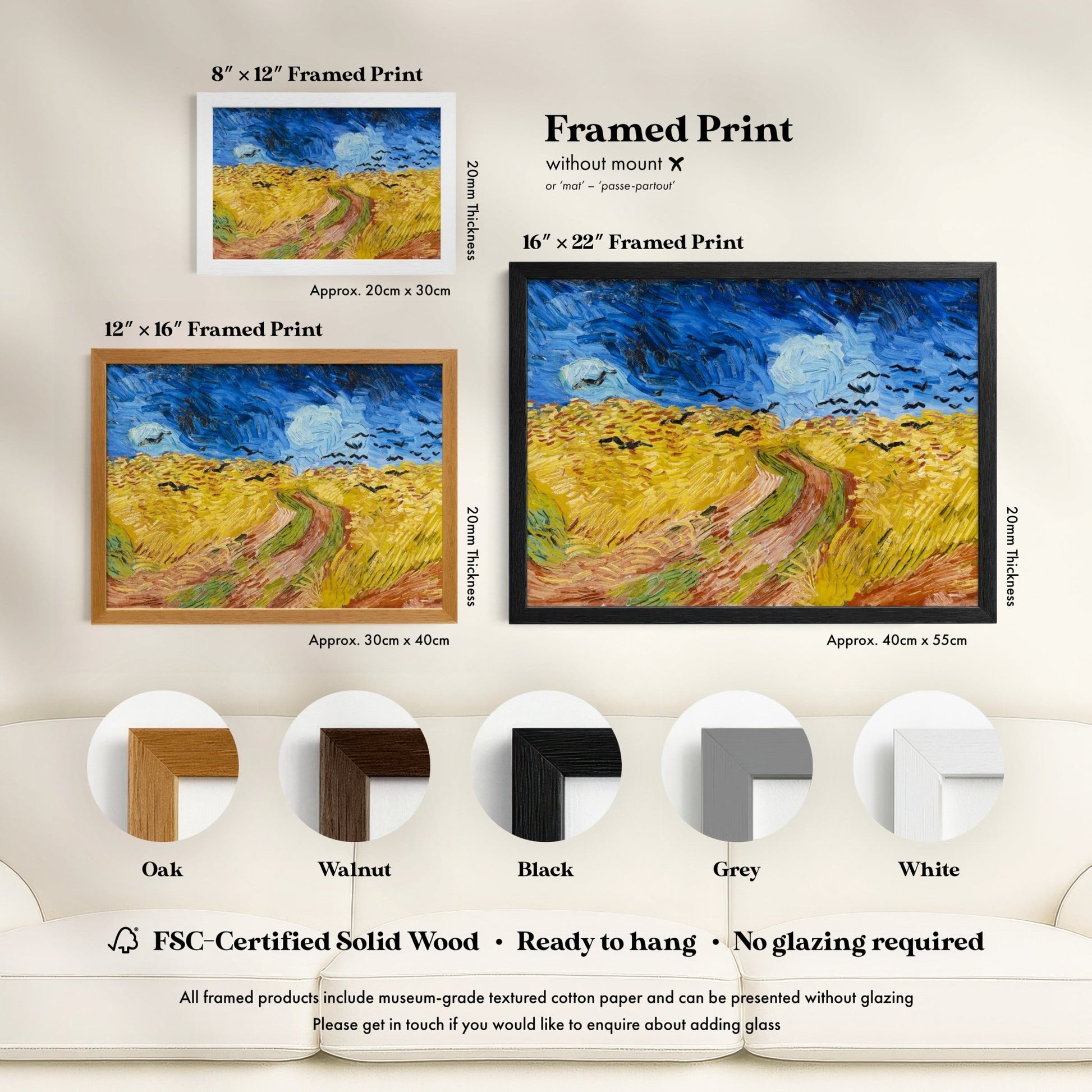 Vincent Van Gogh - Wheatfield with Crows | Art Prints | Pathos Studio