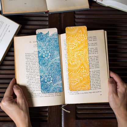 William Morris Bookmarks: Marigold / Larkspur - Pathos Studio - Bookmarks