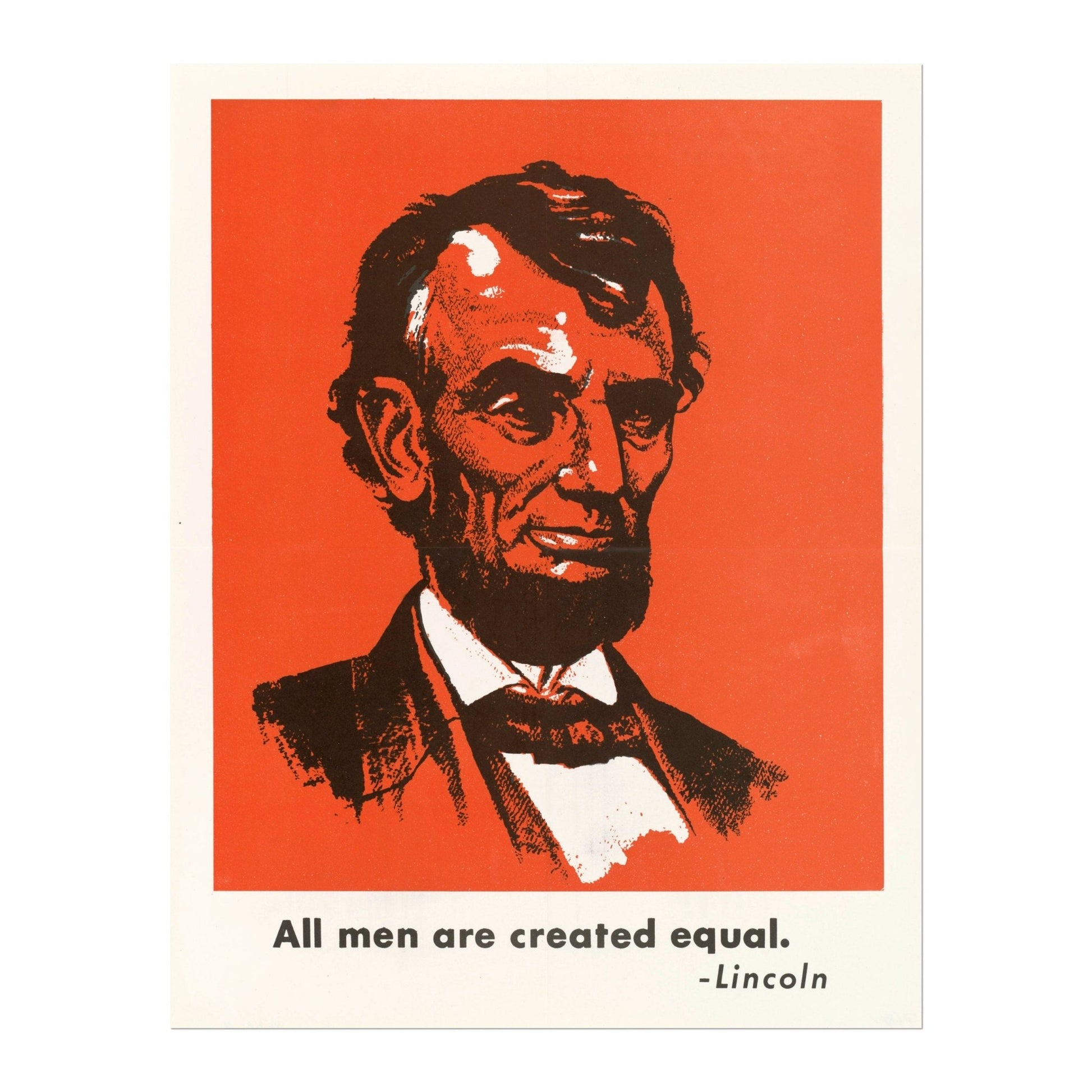 Abraham Lincoln - Heroes Day (Vintage Poster) - Pathos Studio - Posters, Prints, & Visual Artwork