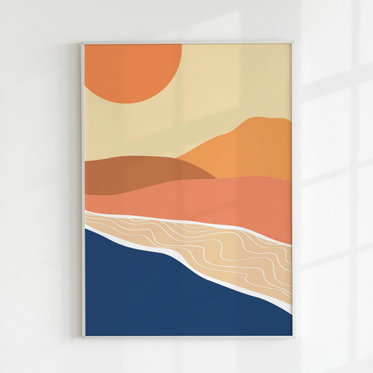 Abstract Beach Print 1 - Pathos Studio - Art Prints