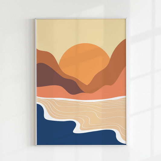 Abstract Beach Print 3 - Pathos Studio - Art Prints