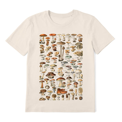 ADOLPHE MILLOT - Mushroom Chart T-Shirt - Pathos Studio - T-Shirts