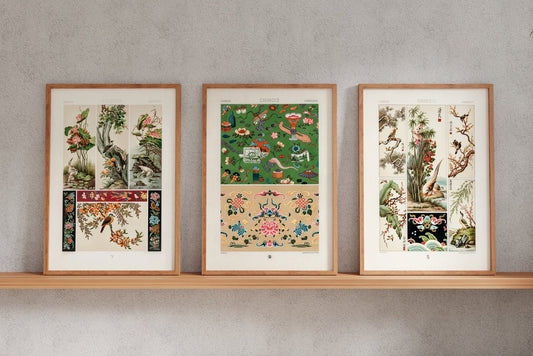 ALBERT RACINET - Set of 3 Chinese Patterns - Pathos Studio - Posters, Prints, & Visual Artwork