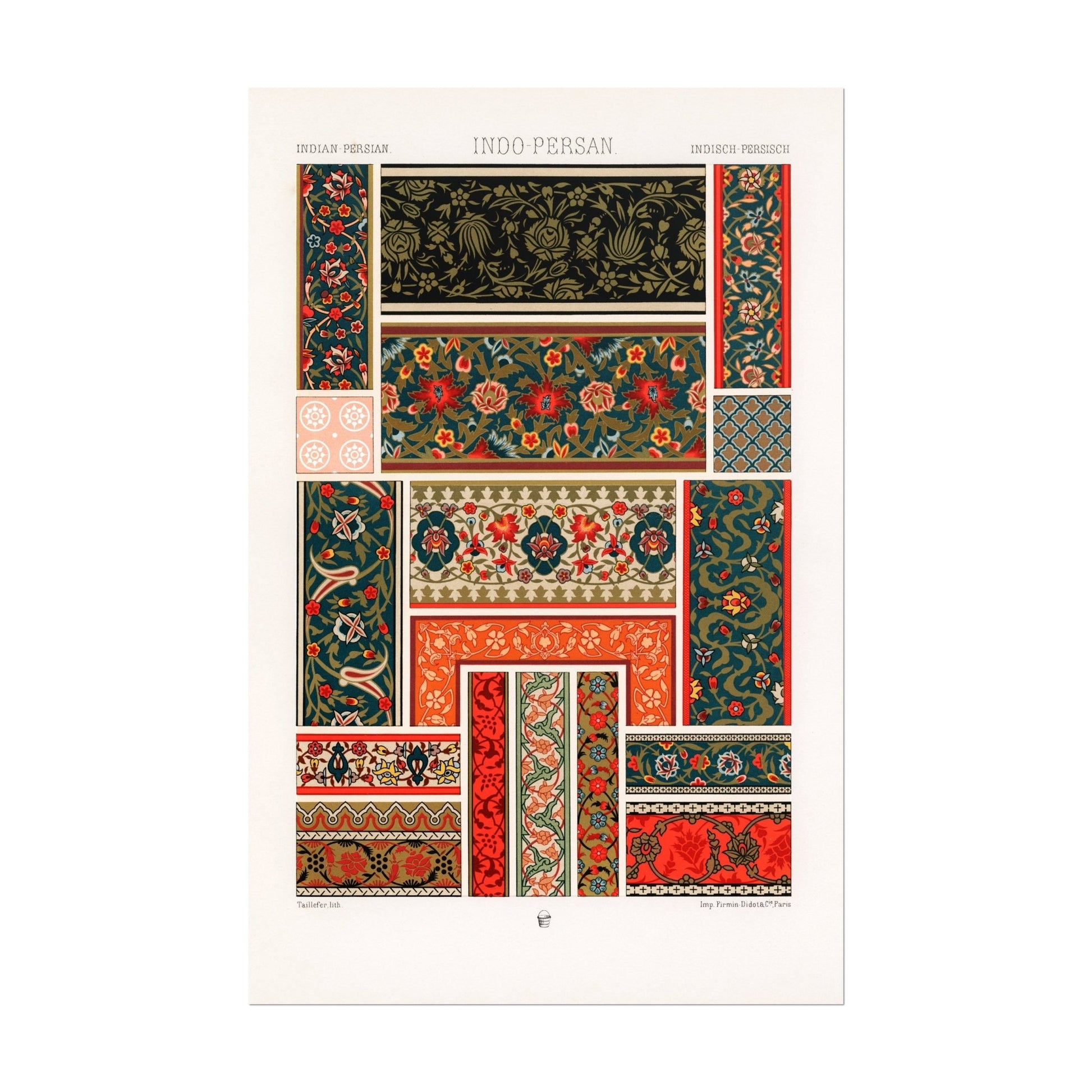 ALBERT RACINET - Set of 3 Indo Persian Patterns - Pathos Studio - Posters, Prints, & Visual Artwork