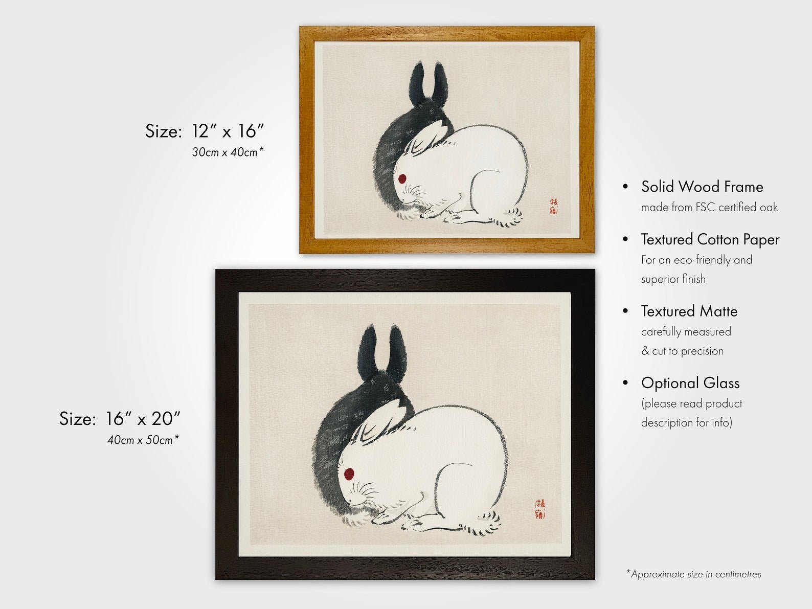 BAIREI GAKAN - Black & White Rabbits - Pathos Studio -