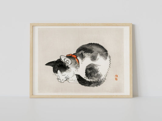 BAIREI GAKAN - Sleeping Cat - Pathos Studio - Posters, Prints, & Visual Artwork