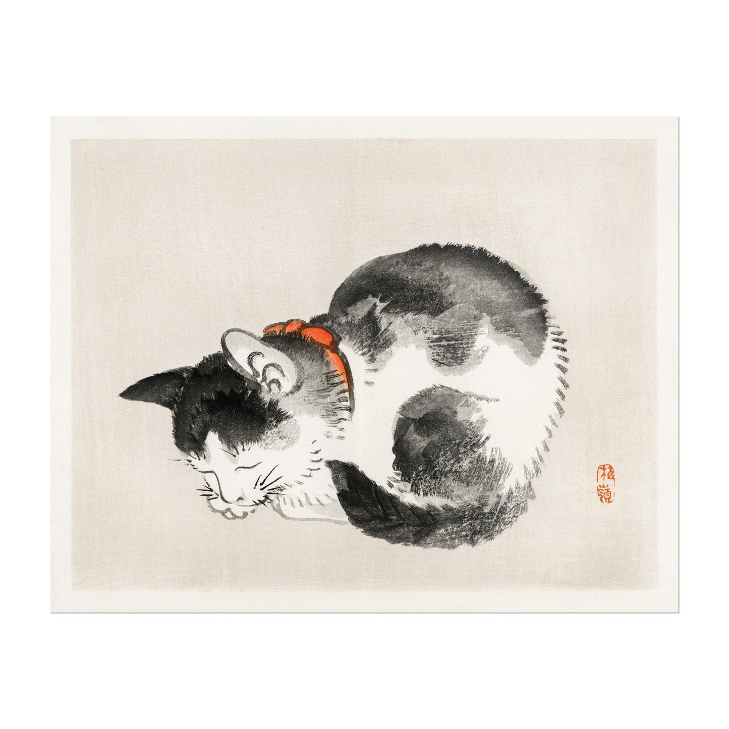 BAIREI GAKAN - Sleeping Cat - Pathos Studio - Posters, Prints, & Visual Artwork