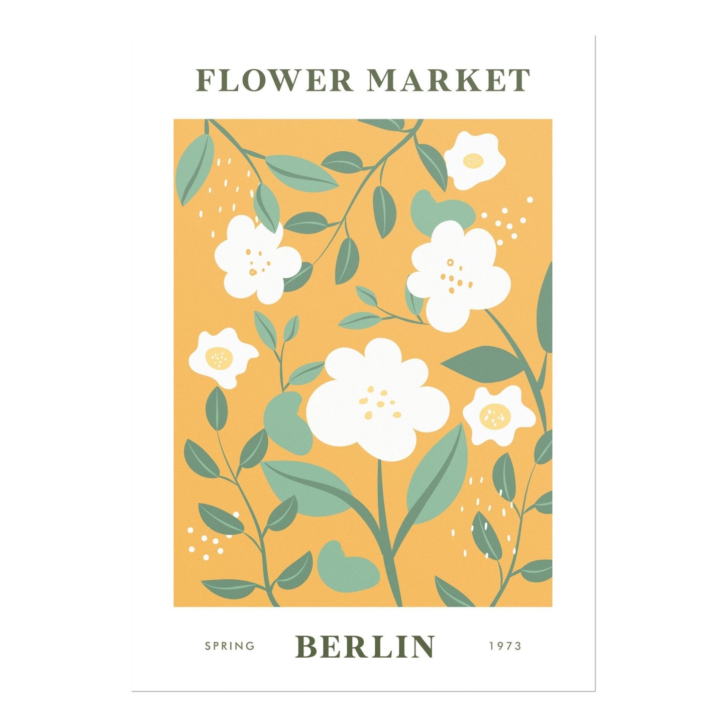 BERLIN Flower Market Poster - Pathos Studio - Art Prints