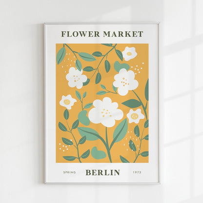 BERLIN Flower Market Poster - Pathos Studio - Art Prints