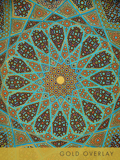 Decke des Hafez-Grabes (traditionelle persische Mosaikkunst)