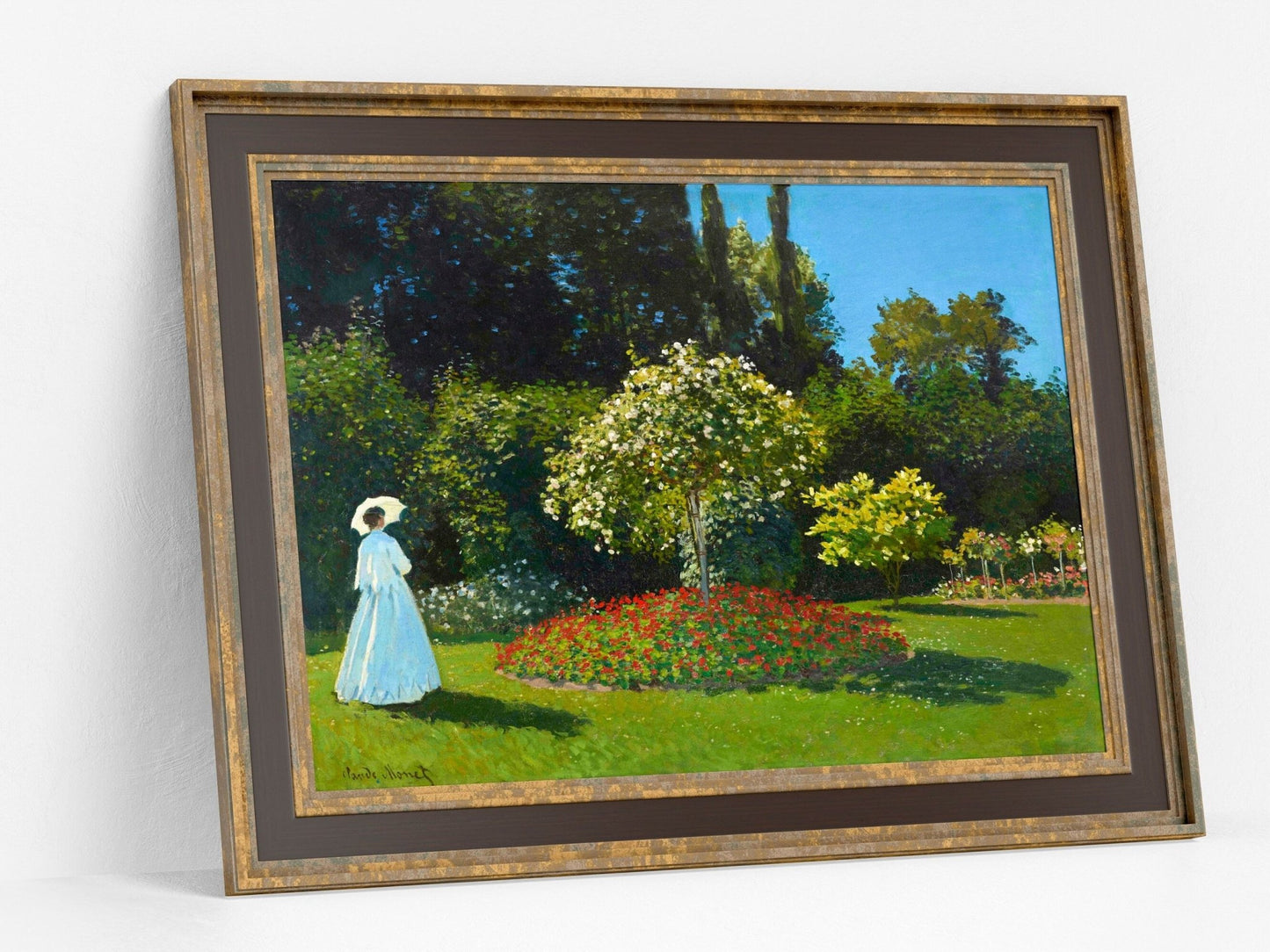 CLAUDE MONET - Lady In The Garden - Pathos Studio - Art Prints