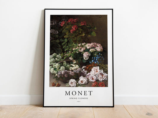 CLAUDE MONET - Spring Flowers (Poster Style)