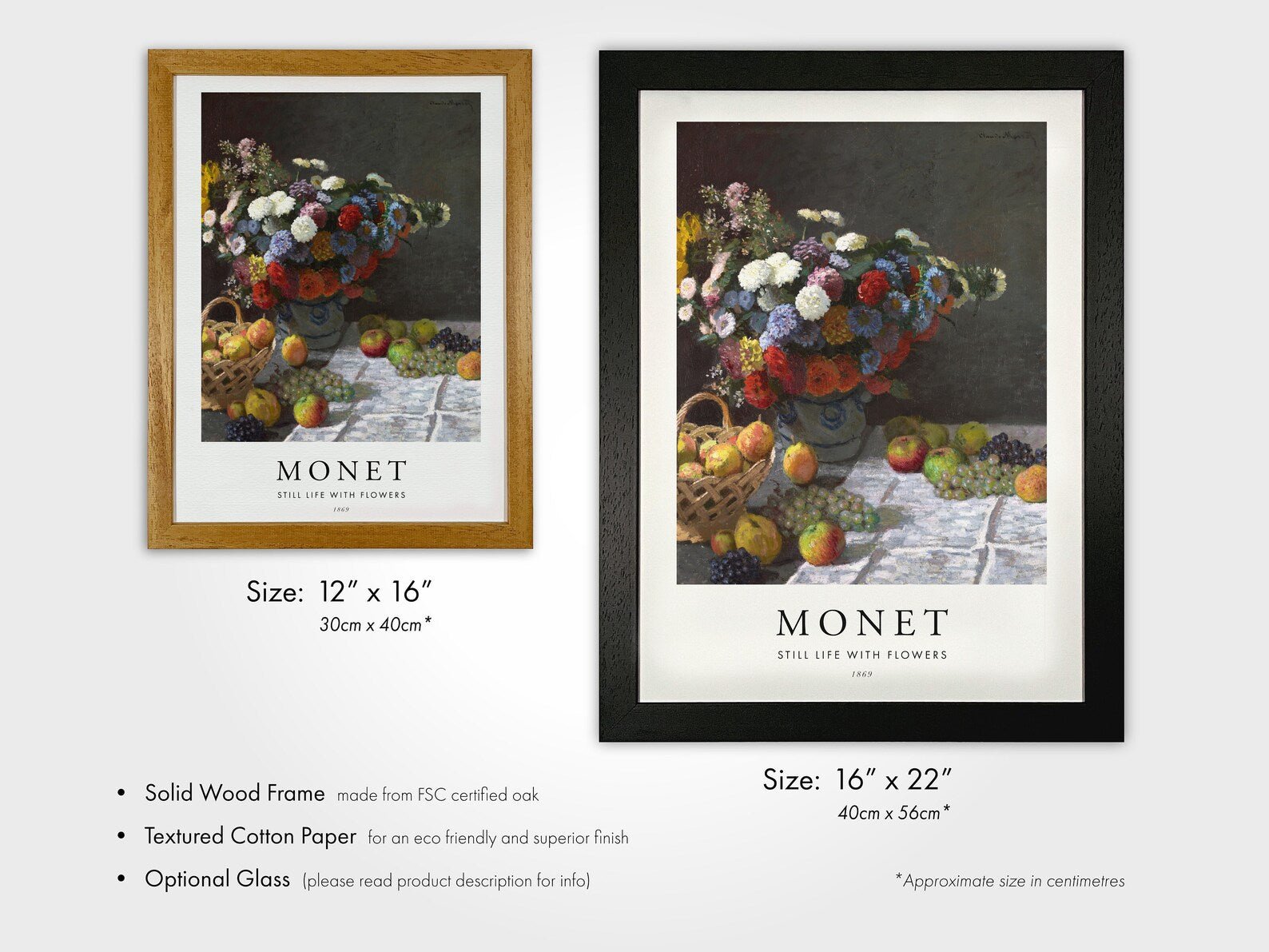 CLAUDE MONET - Still Life With Flowers (Poster Style) - Pathos Studio - Art Prints