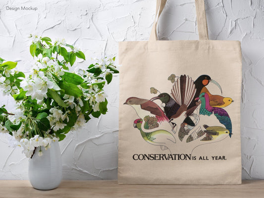 Conservation Is All Year - Tote Bag - Pathos Studio - Tote Bags