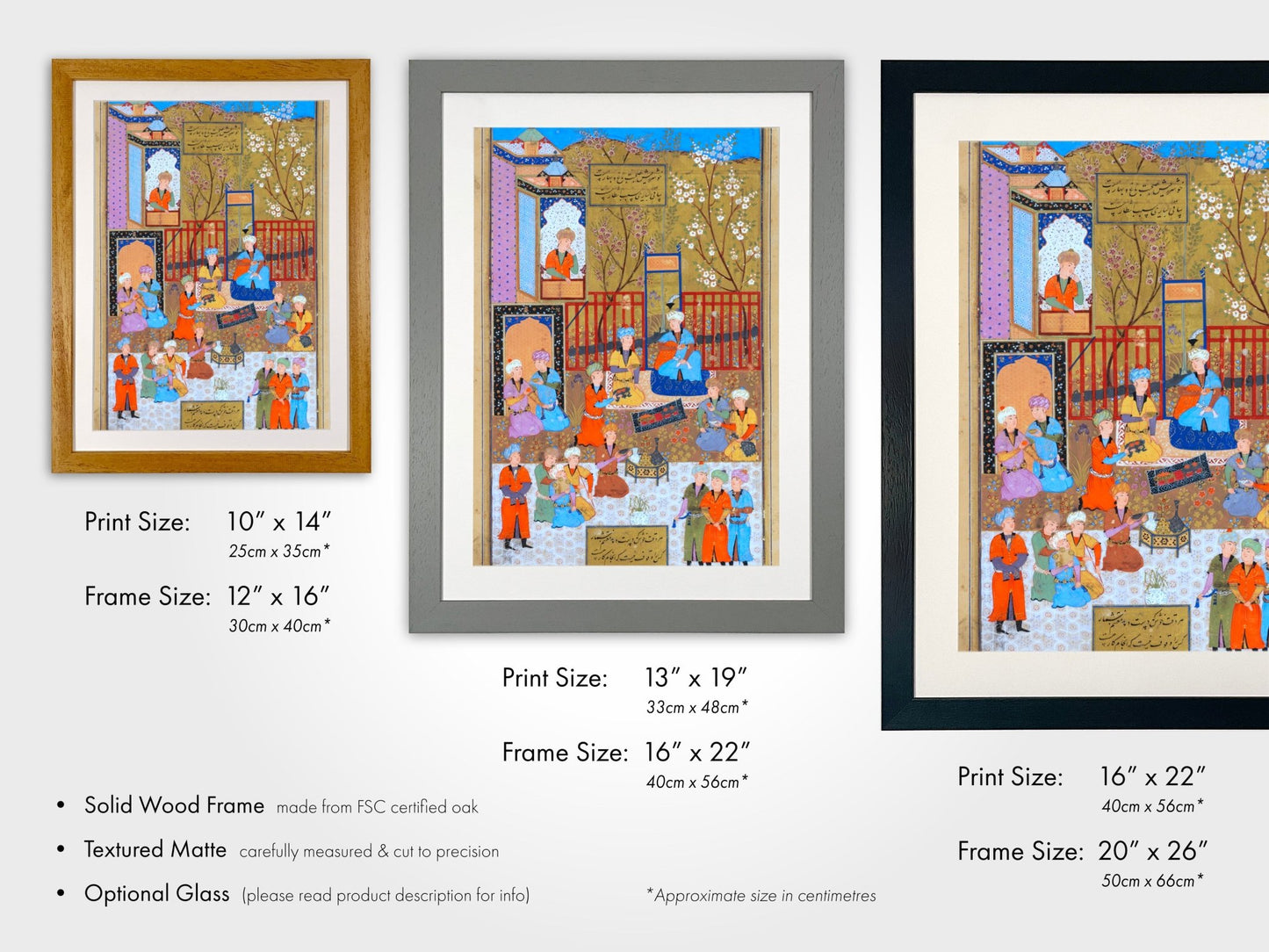 Entertainment In A Garden (Antique Persian Art from Divan of Hafiz) - Pathos Studio - Art Prints