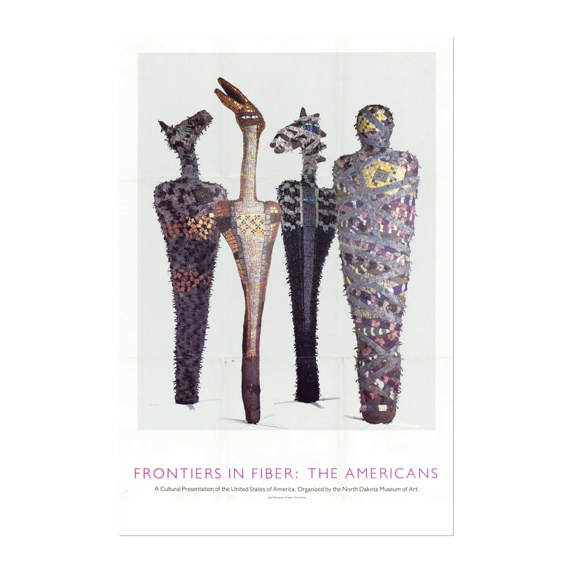Frontiers in Fiber - The Americans (Vintage Poster) - Pathos Studio - Posters, Prints, & Visual Artwork