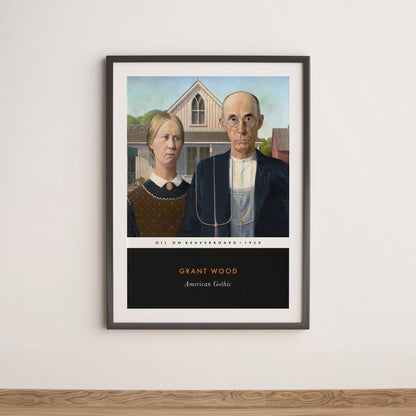 GRANT WOOD - American Gothic (Vintage Classic Style) - Pathos Studio - Art Prints
