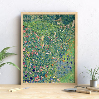 GUSTAV KLIMT - Set Of 3 Flower Garden Prints - Pathos Studio - Art Print Sets