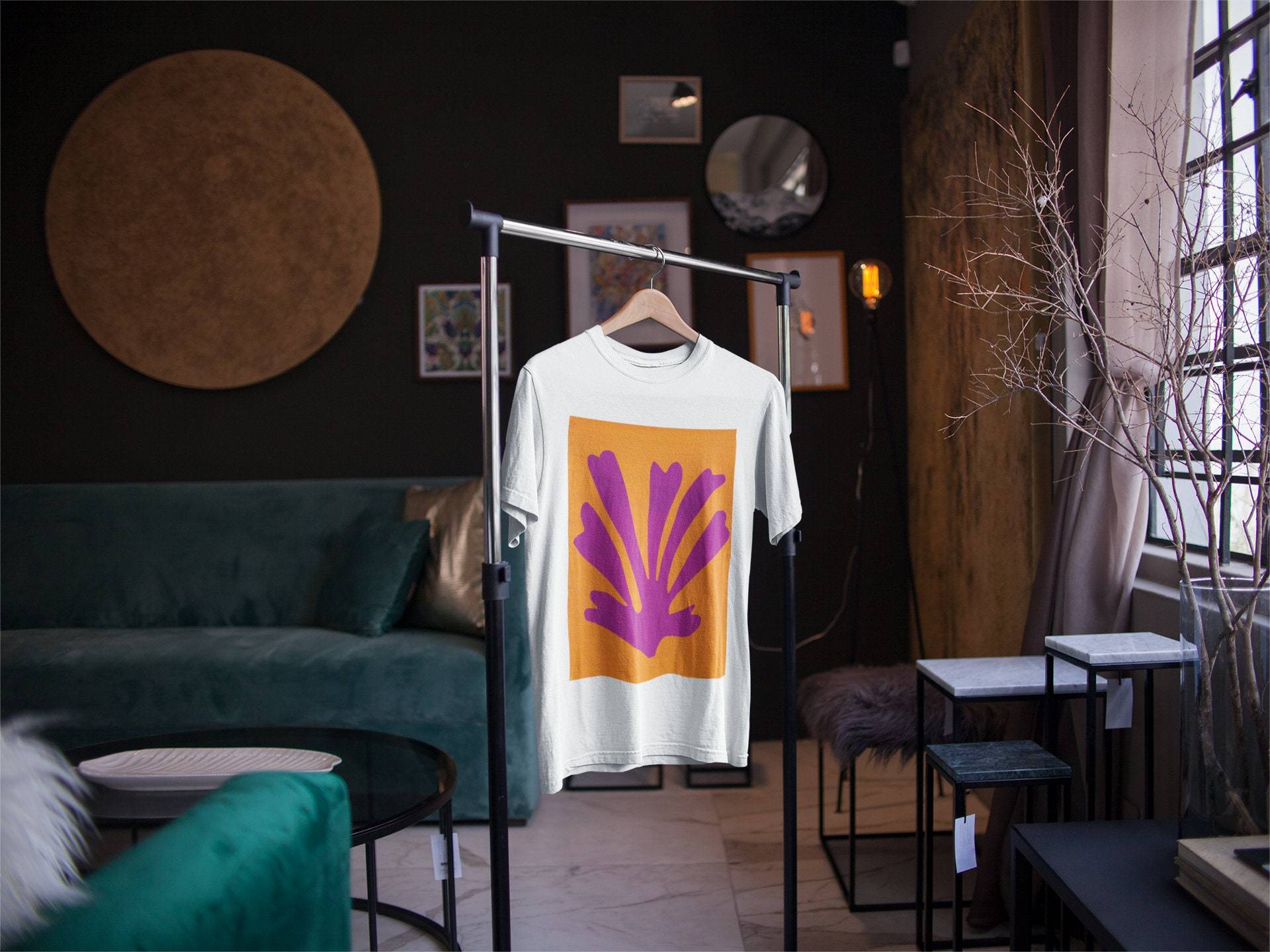 HENRI MATISSE - Violet Leaf T-Shirt - Pathos Studio -