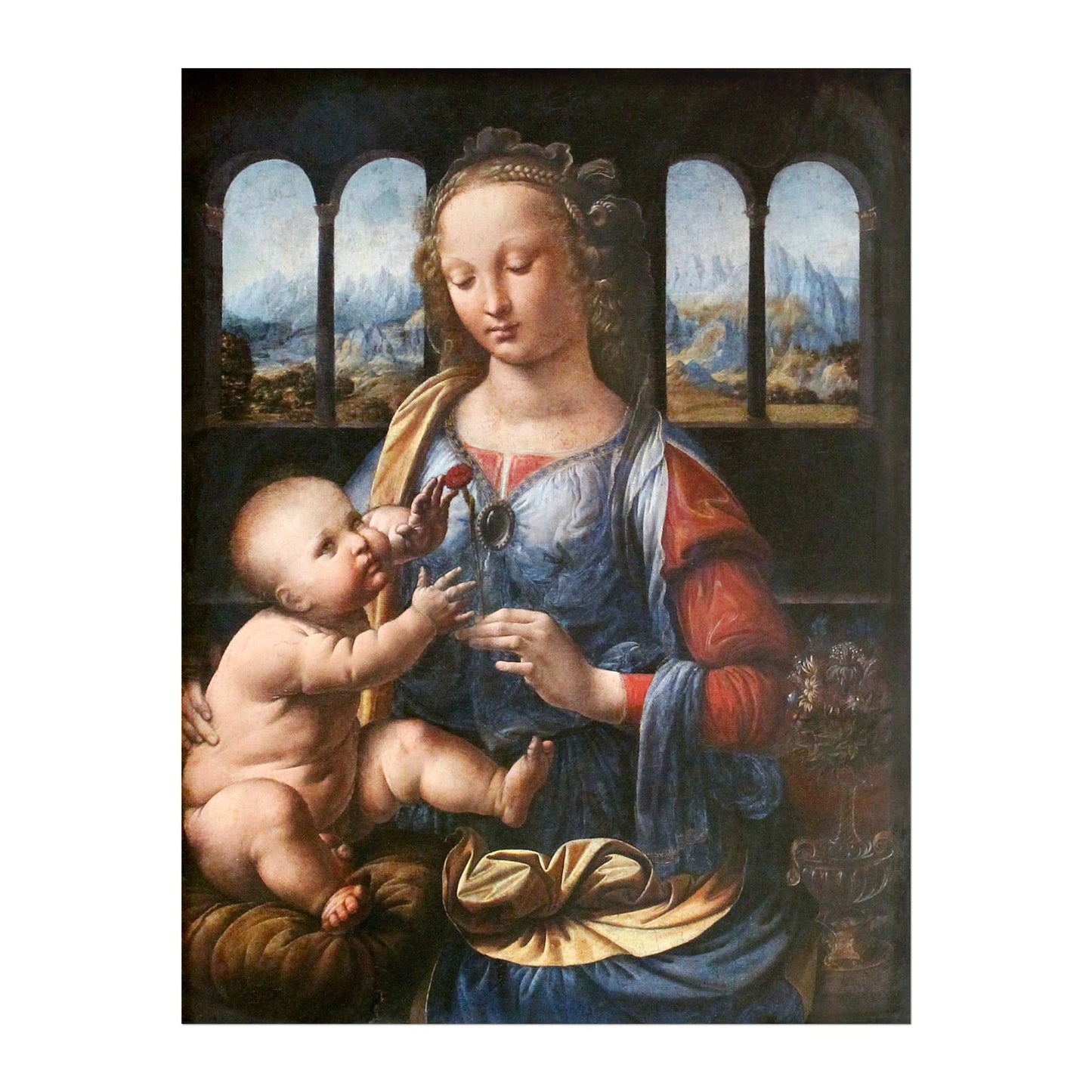 LEONARDO DA VINCI - Madonna mit der Nelke