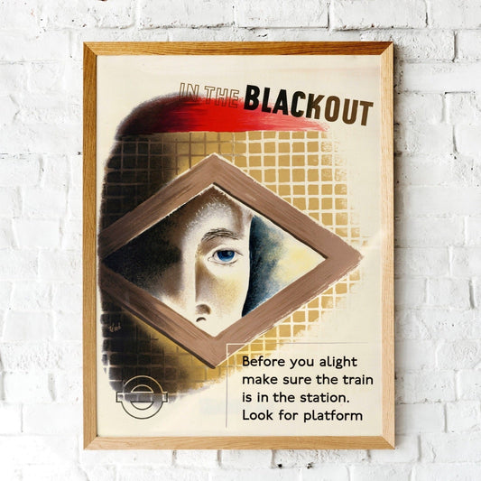 In The Blackout (Vintage WWII poster by Alex Hans Schleger) - Pathos Studio - Art Prints