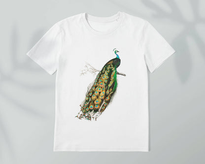 Indian Peacock - Vintage Animal Print T-Shirt - Pathos Studio -
