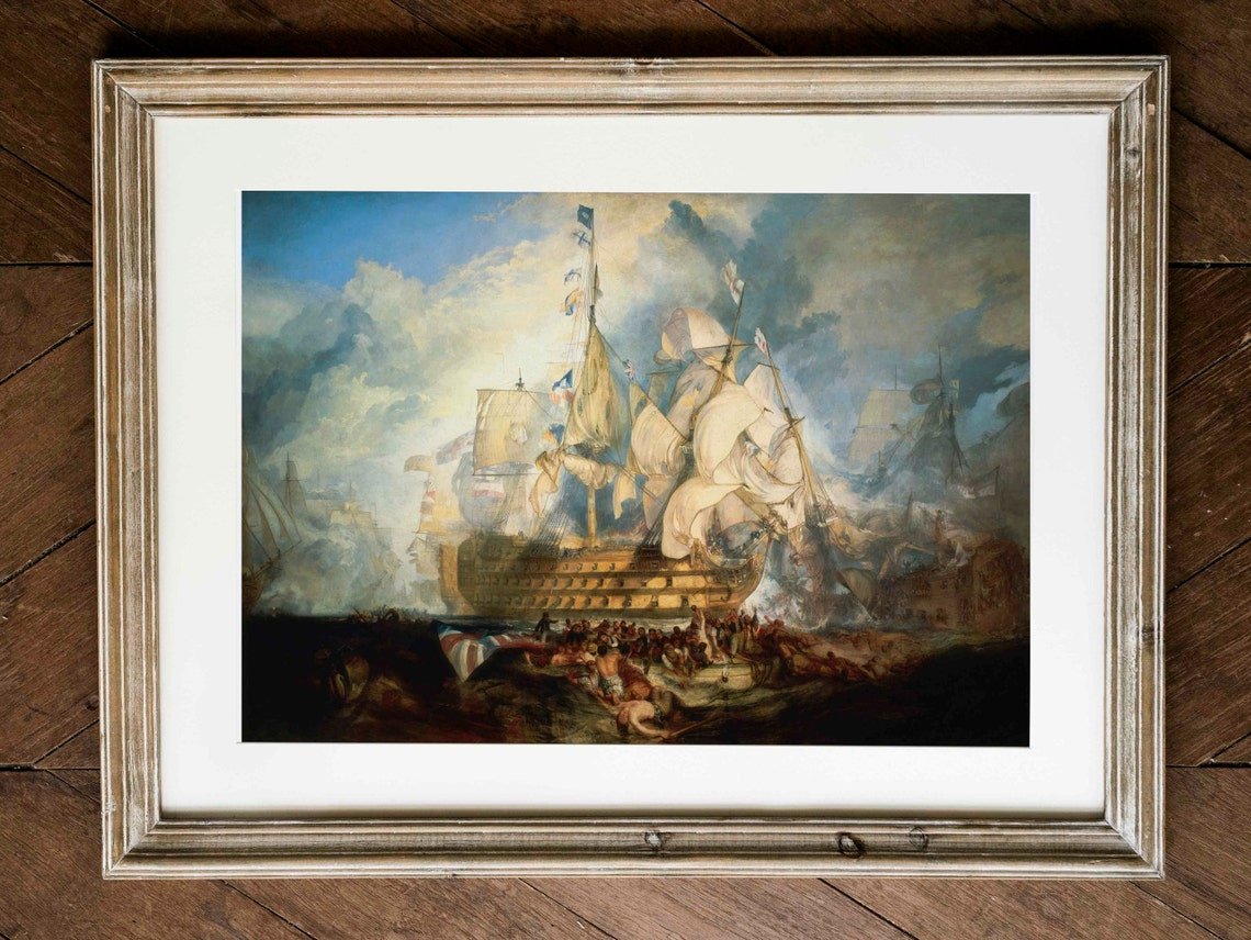 JMW TURNER – Die Schlacht von Trafalgar