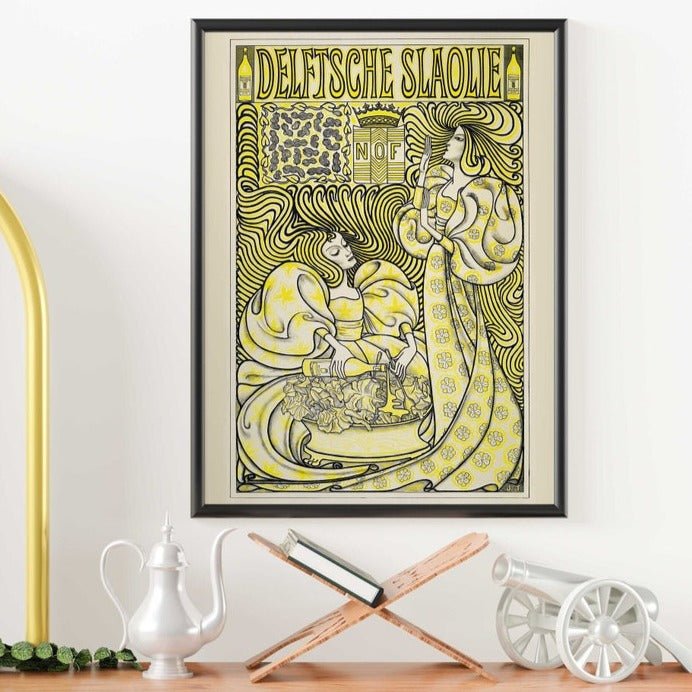 JAN TOOROP - Affiche pour l'huile de salade de Delft