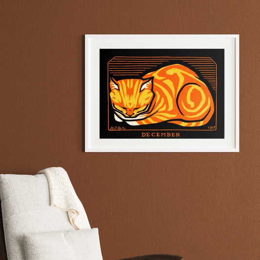 JULIE DE GRAAG - December Cat - Pathos Studio - Posters, Prints, & Visual Artwork