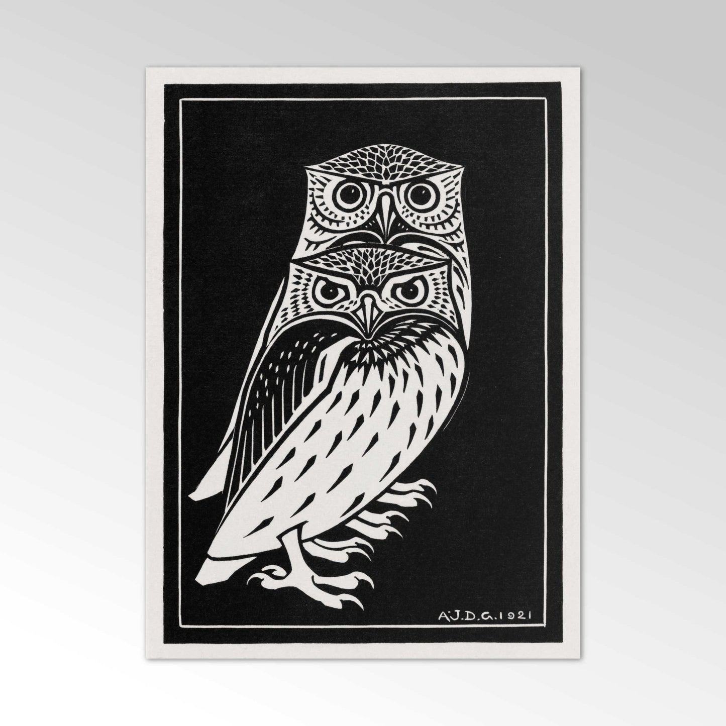 JULIE DE GRAAG - Two Owls - Pathos Studio - Posters, Prints, & Visual Artwork