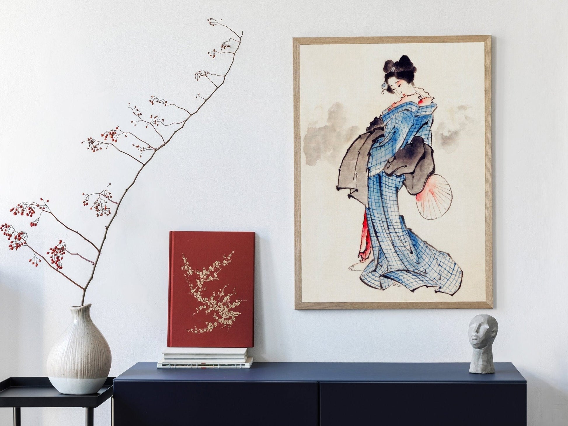 KATSUSHIKA HOKUSAI - Woman Wearing Kimono - Pathos Studio - Posters, Prints, & Visual Artwork